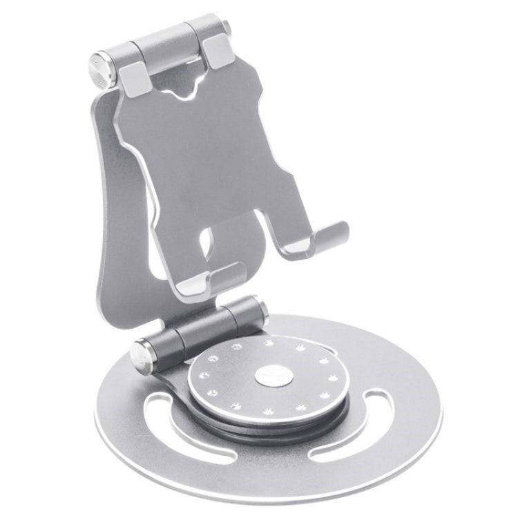 G62 Portable Folding 360-Degree Rotating Desktop Phone Holder(Silver)