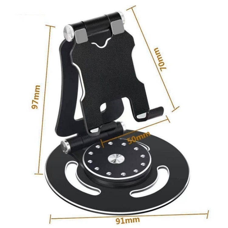 G62 Portable Folding 360-Degree Rotating Desktop Phone Holder(Grey)