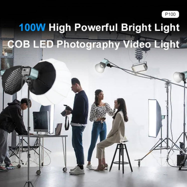 VLOGLITE P100 Professional Photography Video Fill Light 100W High Powerful Bright COB LED Light, ...