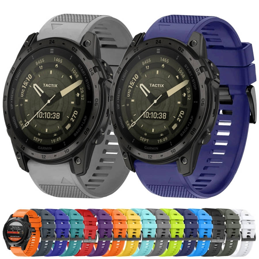 For Garmin Tactix Delta Quick Release 26mm Silicone Watch Band(Sky Blue)