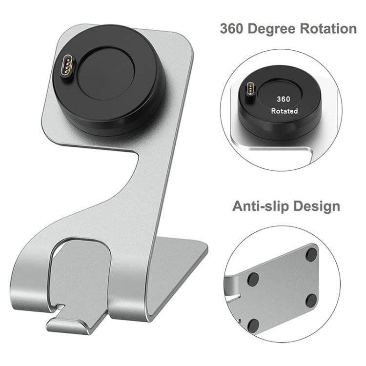 JUNSUNMAY For Garmin Venu 3 / Venu 3S USB Port Aluminum Alloy Watch Charger Holder, Length: 1.5m(...