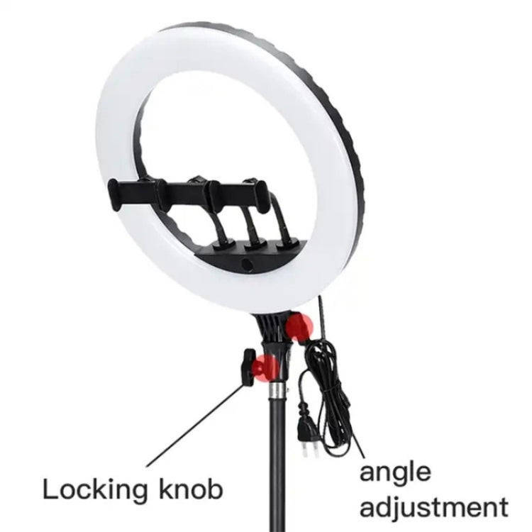 JMARY FM-14R Photography Light 14-inch Live Streaming Ring Light Photography LED Fill Light(US Plug)