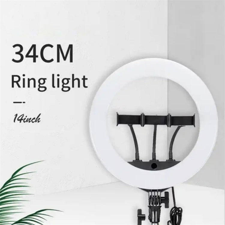 JMARY FM-14R Photography Light 14-inch Live Streaming Ring Light Photography LED Fill Light(US Plug)