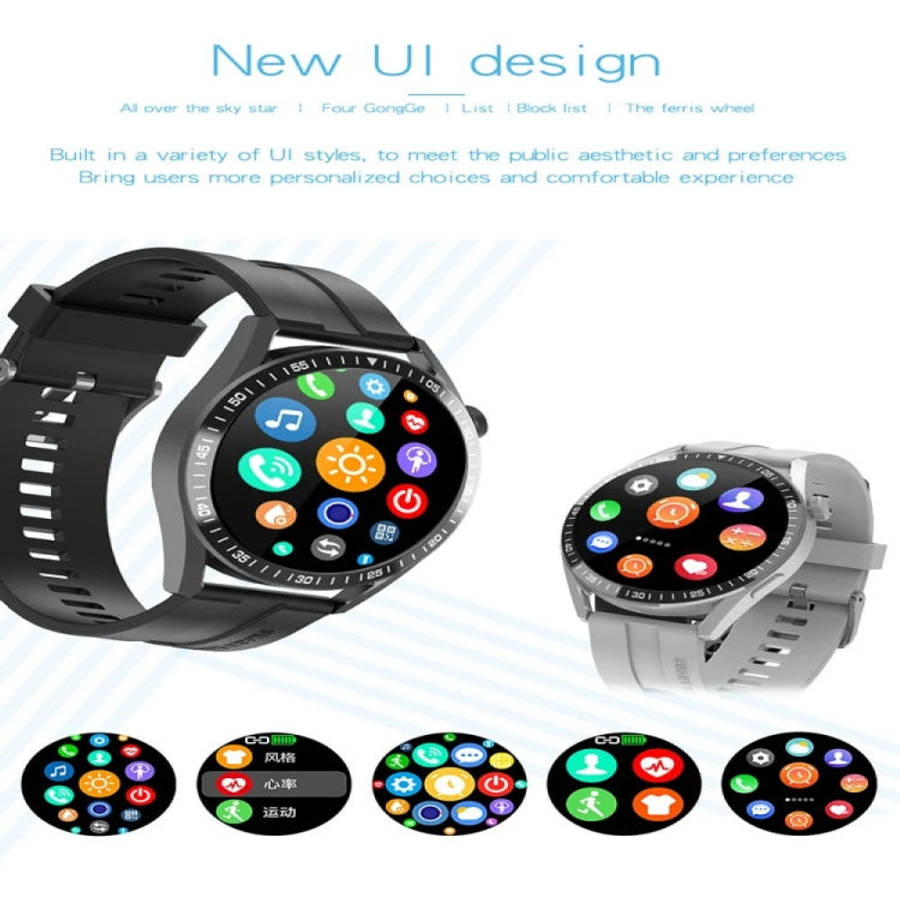 G3 1.32 inch Color Screen Smart Watch, Support Bluetooth Call / Heart Rate / Blood Pressure / Blo...
