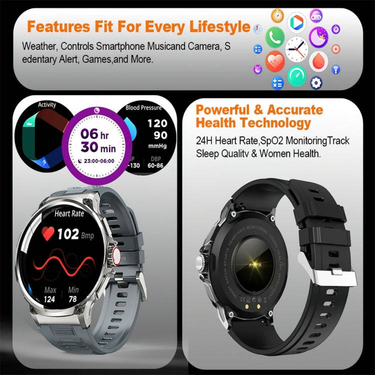 V69 1.85 inch Color Screen Smart Watch, Support Bluetooth Call / Heart Rate / Blood Pressure / Bl...