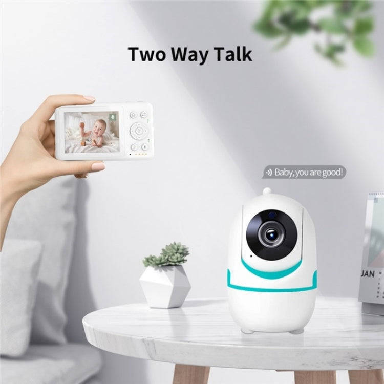 D031 2 Way Voice Built-in Lullabies Home Baby Security Camera 3.2-inch LCD Baby Monitor(UK Plug)