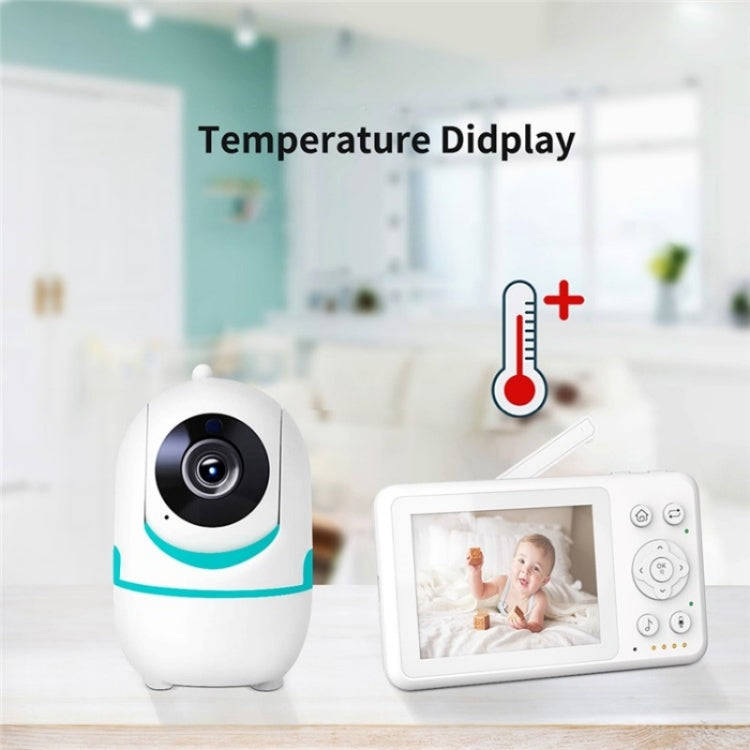 D031 2 Way Voice Built-in Lullabies Home Baby Security Camera 3.2-inch LCD Baby Monitor(UK Plug)