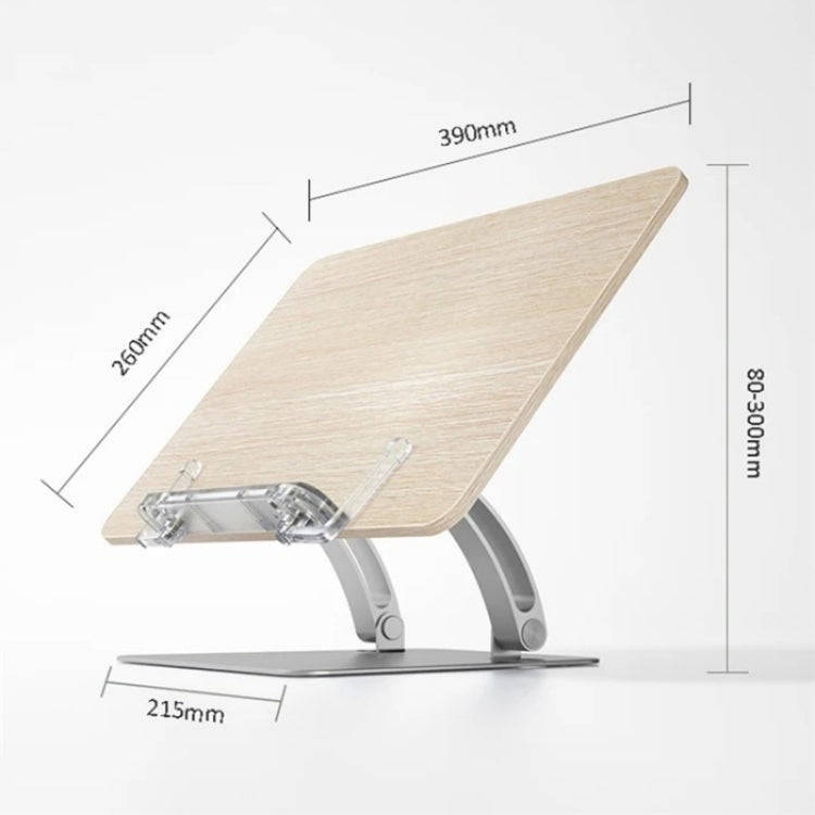 LS15 For 10-17 inch Devices Tablet Stand Aluminum+ABS Adjustable Desktop Holder with Clip