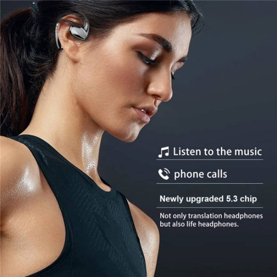 M8 Noise Reduction Smart Voice Translator TWS Bluetooth Headset 144 Languages Translation Earphon...