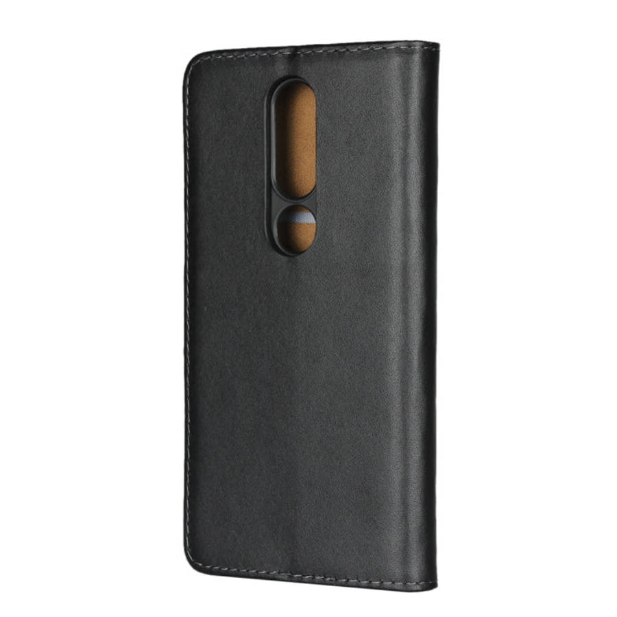 Leather Horizontal Flip Holster for Nokia X6 2018 with Magnetic Clasp and Bracket and Card Slo...