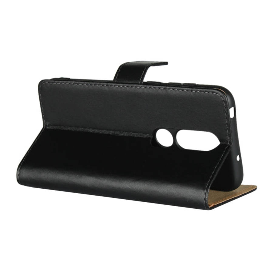 Leather Horizontal Flip Holster for Nokia X6 2018 with Magnetic Clasp and Bracket and Card Slo...