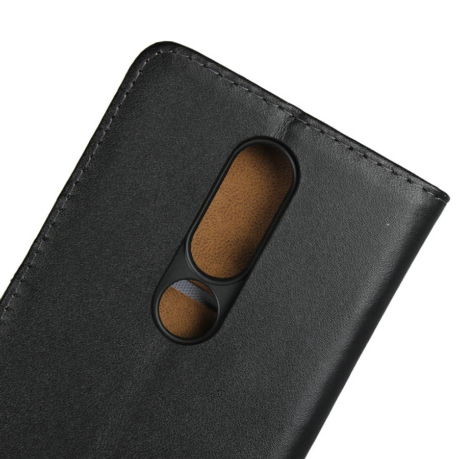 Leather Horizontal Flip Holster for Nokia X6 2018 with Magnetic Clasp and Bracket and Card Slo...