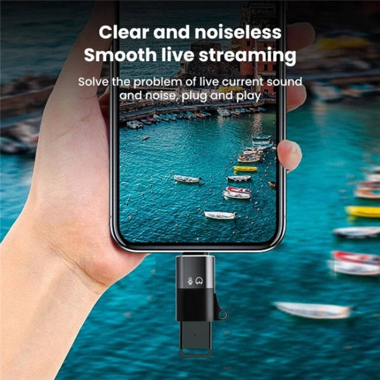 JS-09 Mini USB-C / Type-C to 8 Pin OTG Wireless Microphone Converter