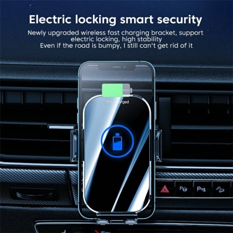 X10 15W Wireless Fast Charging Car Phone Navigation Holder()