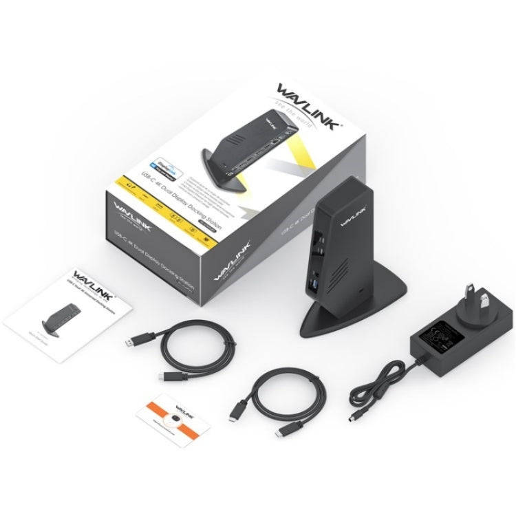 WAVLINK WL-UG69DK5 Laptop Dual 5K / 4K 60Hz Monitor Adapter USB 3.0 Docking Station, Plug:US Plug