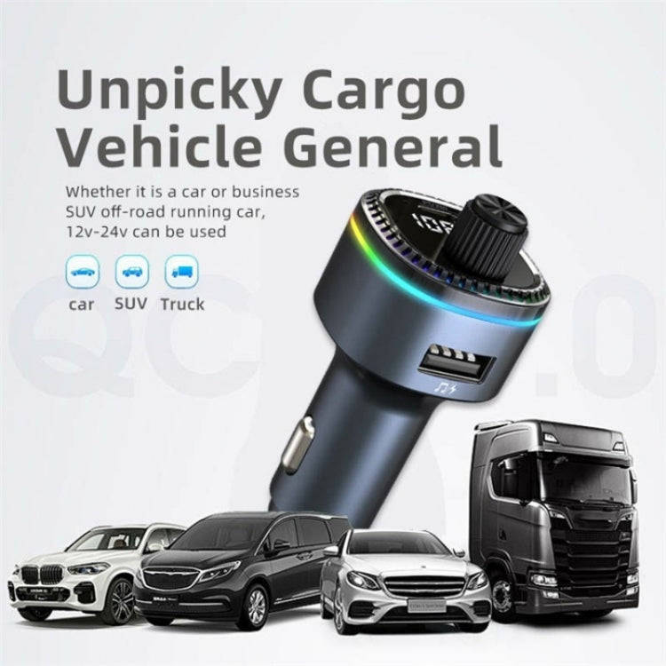 C58 Car MP3 Music Player Type-C + USB Car Charger Bluetooth Adapter FM Transmitter