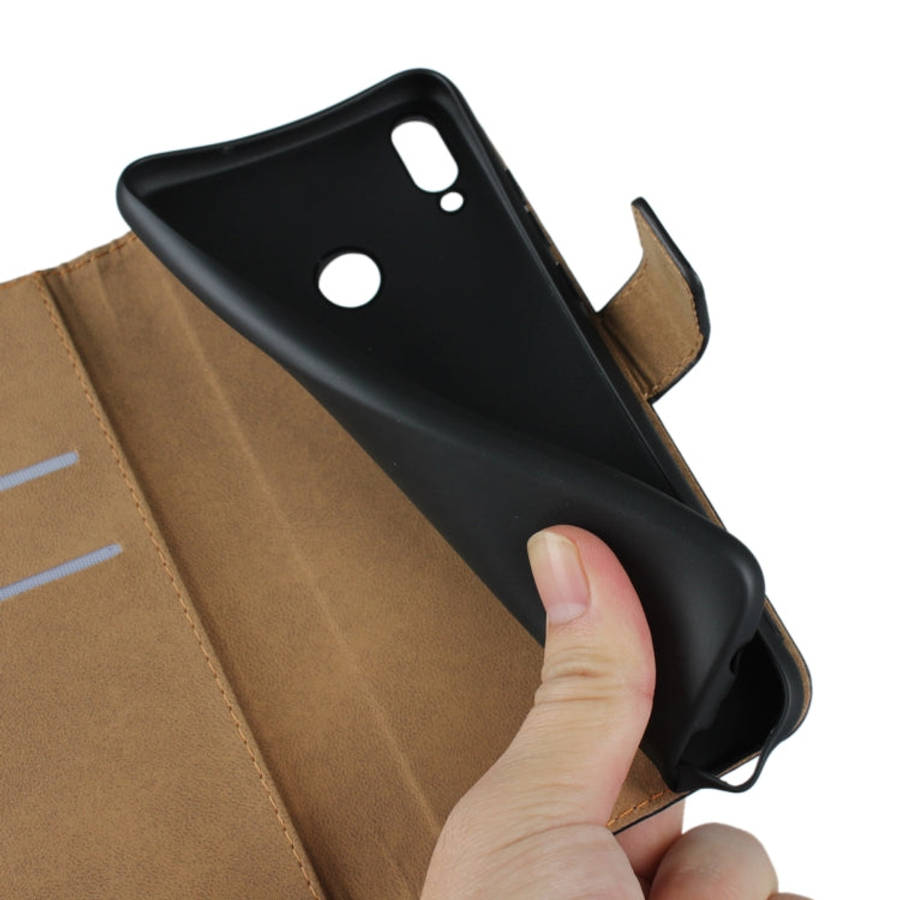 Leather Horizontal Flip Holster for Huawei Honor 8X /Honor View 10 Lite with Magnetic Clasp and B...