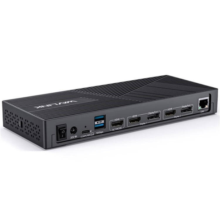WAVLINK UG69PD25 Pro 100W PD Charging Triple 4K Display Laptop Docking Station, Plug:UK Plug