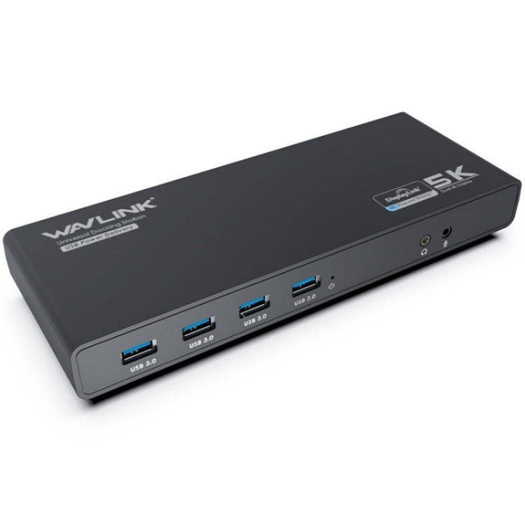 WAVLINK UG69PD6 Dual 4K Laptop Docking Station 5K HD Displaylink 65 / 100W PD Charging, Plug:EU Plug