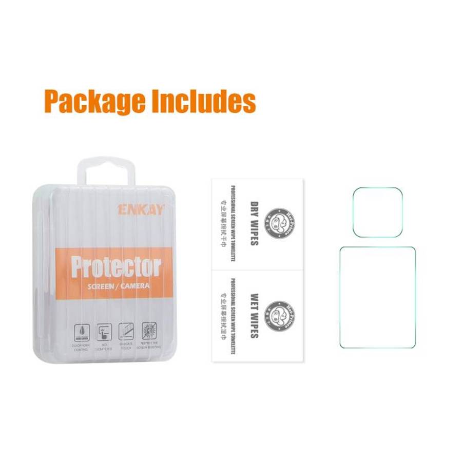 For GoPro LIT HERO ENKAY 0.2mm 9H Tempered Glass Screen Protector Front  Back Camera Film