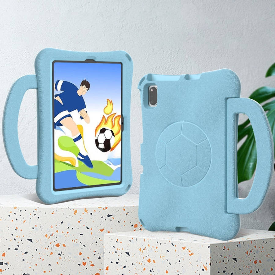 For Huawei MatePad SE 10.4 2022 / 2023 Handle Football Shaped EVA Shockproof Tablet Case(Light Blue)