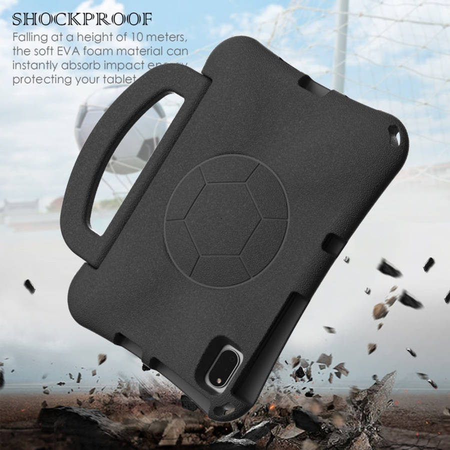 For Huawei MatePad 10.4 2020 / 2022 Handle Football Shaped EVA Shockproof Tablet Case(Black)