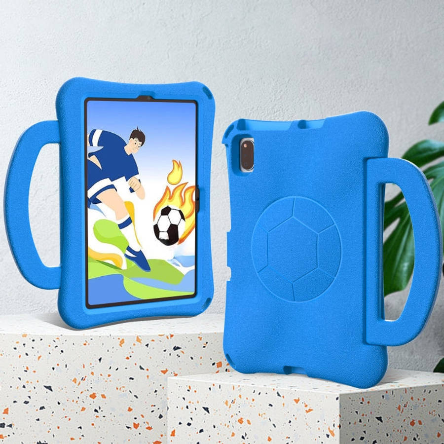 For Huawei MatePad 10.4 2020 / 2022 Handle Football Shaped EVA Shockproof Tablet Case(Blue)