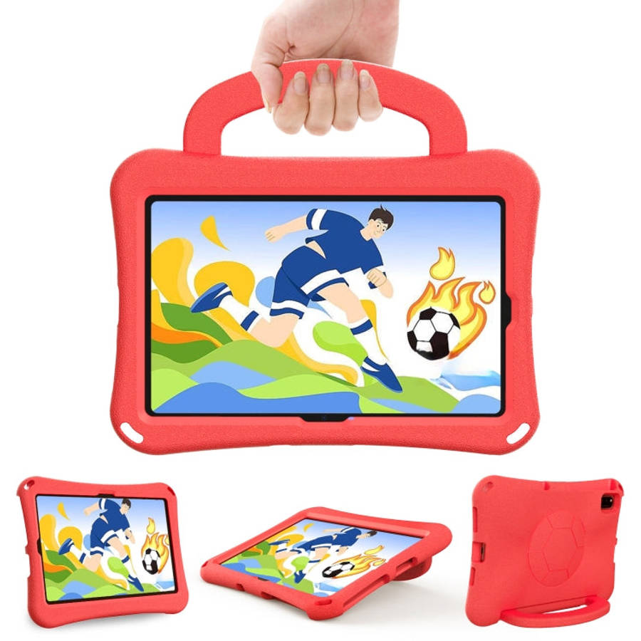 For Huawei MatePad 10.4 2020 / 2022 Handle Football Shaped EVA Shockproof Tablet Case(Red)
