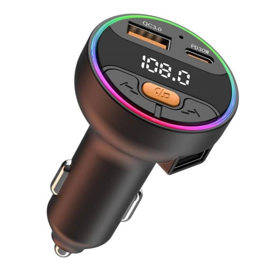C9S QC3.0 PD 30W Charger FM Transmitter Multifunctional Bluetooth Car MP3 Player