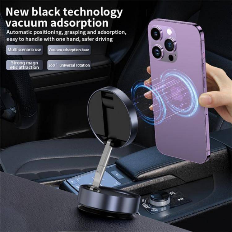 F1 Dashboard Mount Strong Suction Navigation Stand Universal Magnetic Car Phone Holder(Silver)
