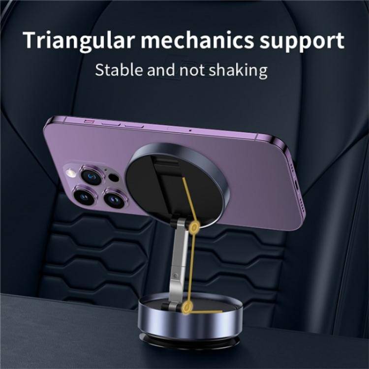 F1 Dashboard Mount Strong Suction Navigation Stand Universal Magnetic Car Phone Holder(Silver)