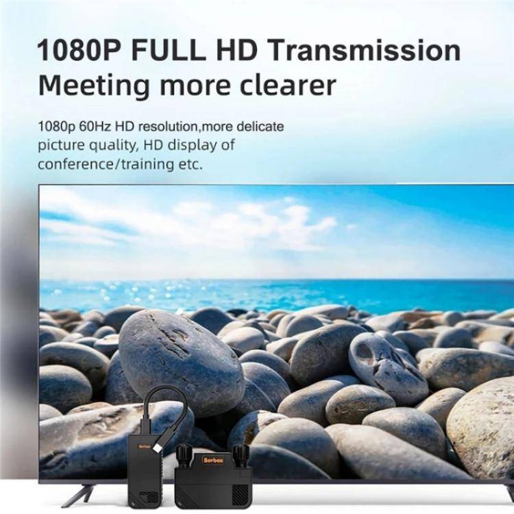 BOVBOX 091-TC For Phone Projector USB C Wireless Transmitter And Receiver Video Extender, Plug:US...