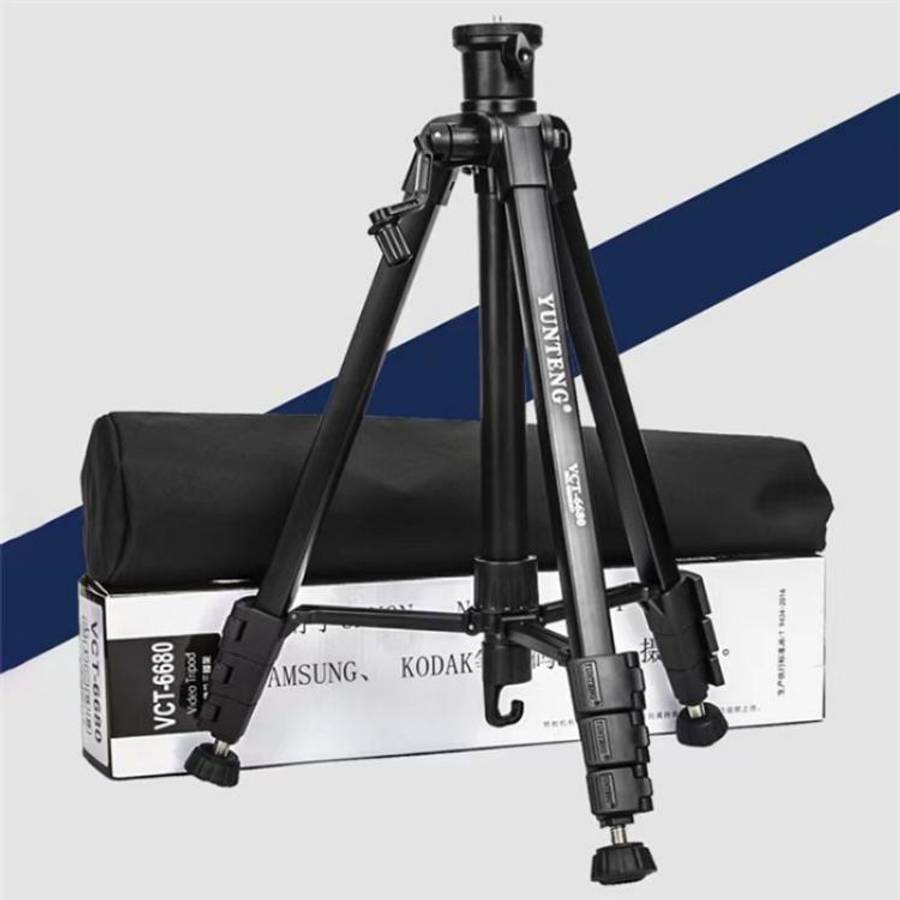 YUNTENG VCT-6680 Travel Tripod Telescopic 152CM Camera Mount Phone Tripod