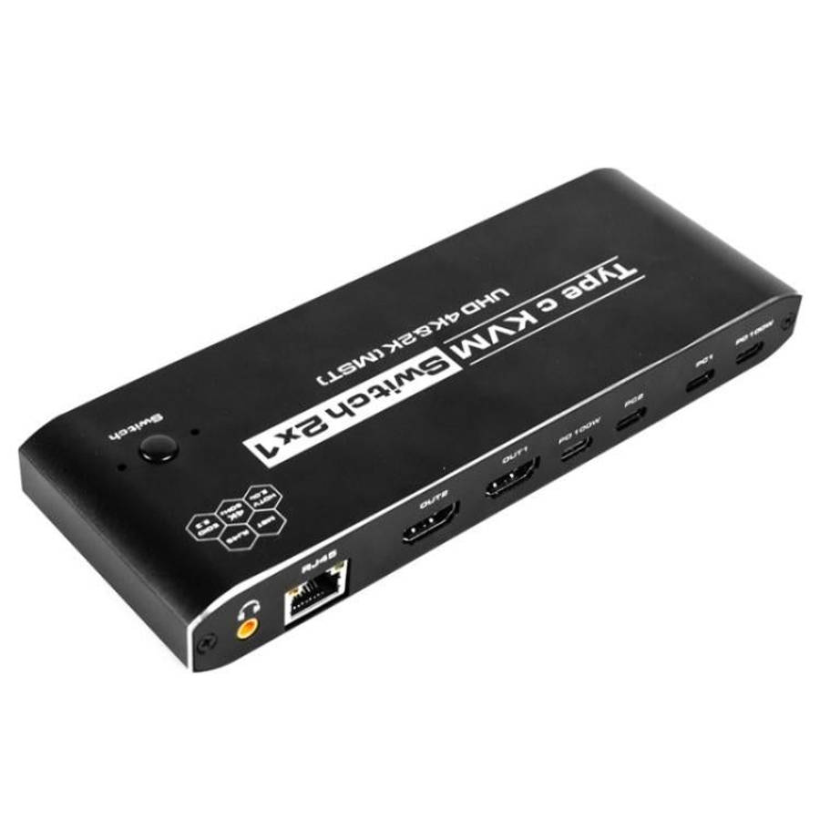 K9 2 In 1 Out HDMI Video Dual Display 2 Screen Expansion Adapter For Mac USB C KVM Switch