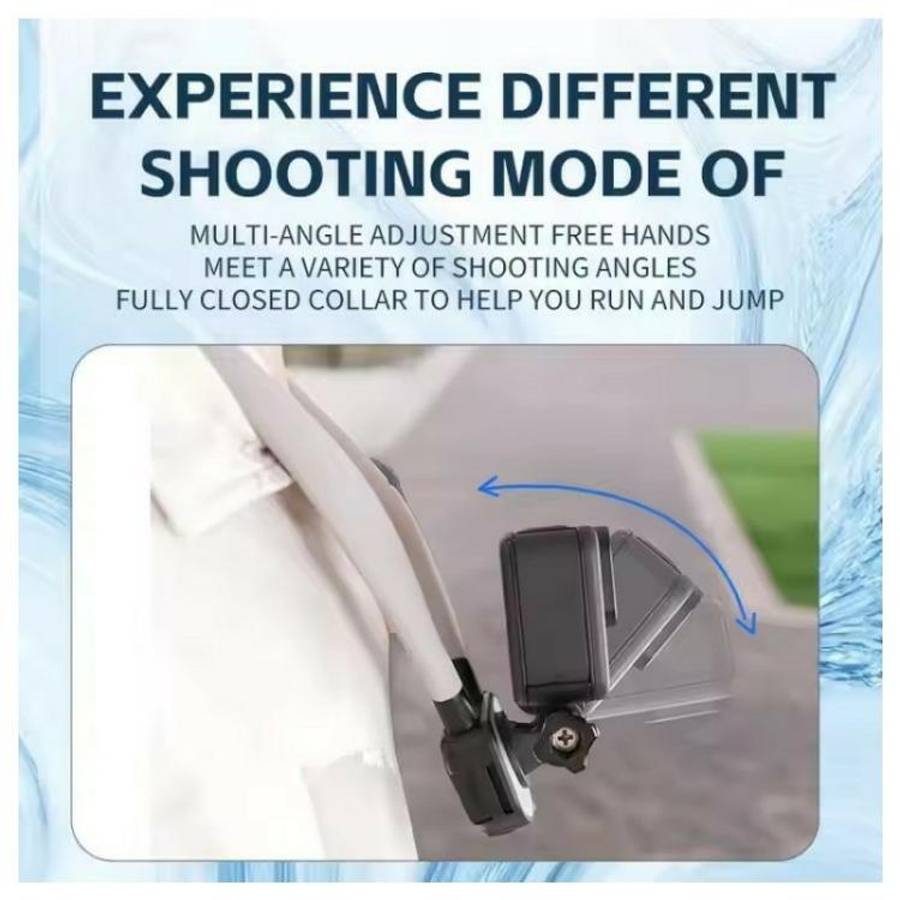 C071 Neck Strap Mount Silicone Metal Bracket For GoPro / Insta360 / DJI Action Cameras