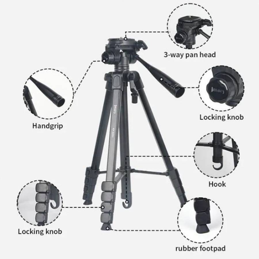 JMARY KP-2201 Portable 1.7m Adjustable Stand Smartphone / Camera Live Photography Tripod