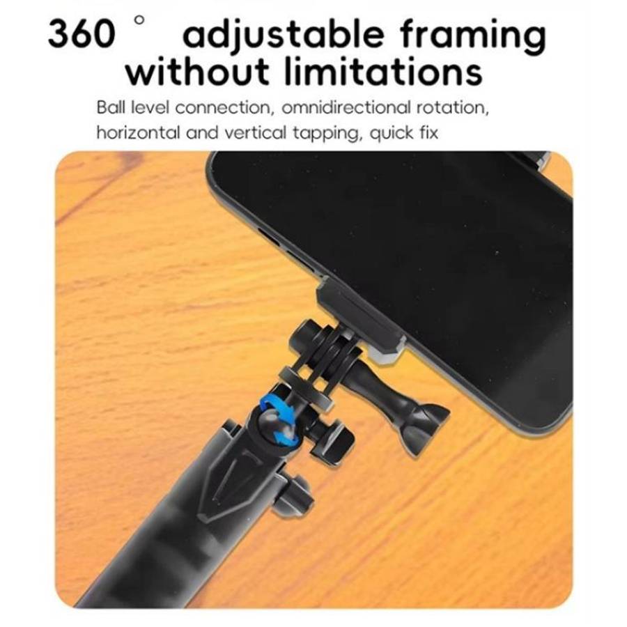 C062 Tri-folding Tripod Sports Camera Mobile Phone Selfie Stand Desktop Fixed Bracket