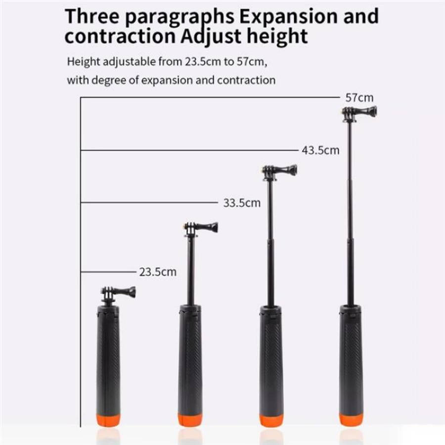 C063 Underwater Floating Selfie Stick Anti-Shake Tripod Snorkeling Pole For GoPro Action Camera