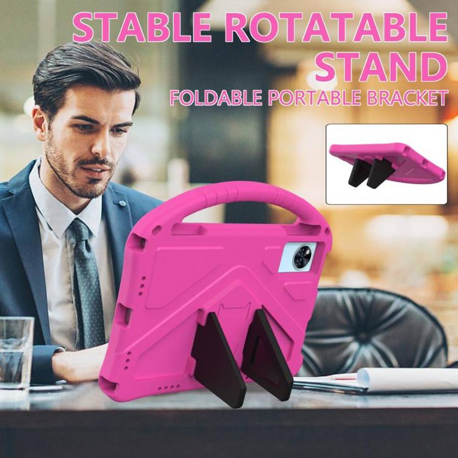 For Doogee T30 Pro 11 2023 EVA Shockproof Tablet Case with Holder(Rose Red)