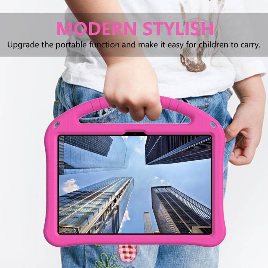For Doogee T30 Pro 11 2023 EVA Shockproof Tablet Case with Holder(Rose Red)