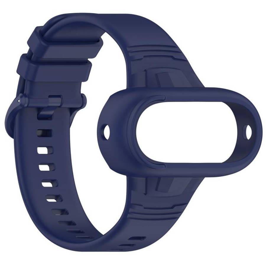 For Insta360 Go 3 / Go 3S / Go 2 Solid Color Silicone Watch Band(Dark Blue)