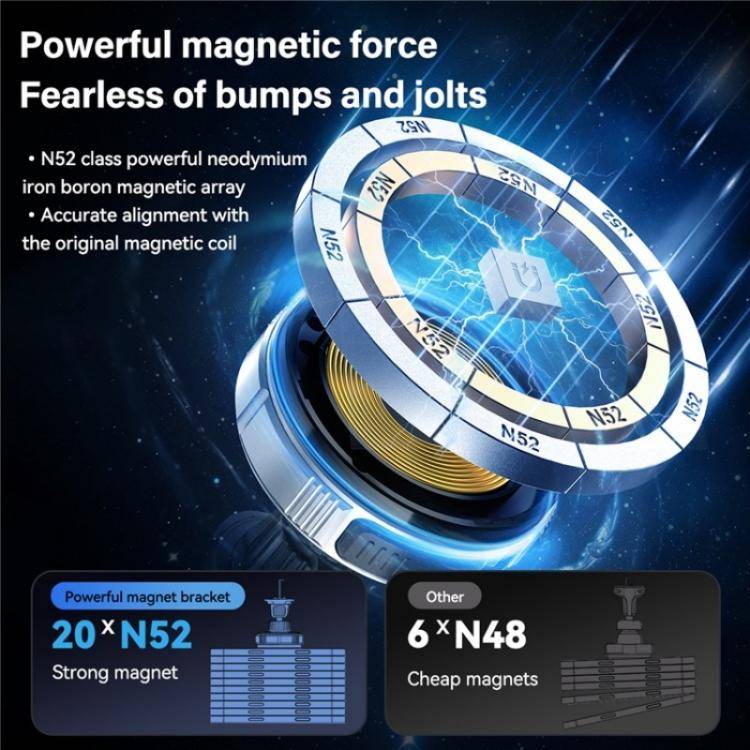 X02 With Retractable Cable 15W Car Air Vent Mount Magnetic Phone Holder Wireless Charger(Silver)