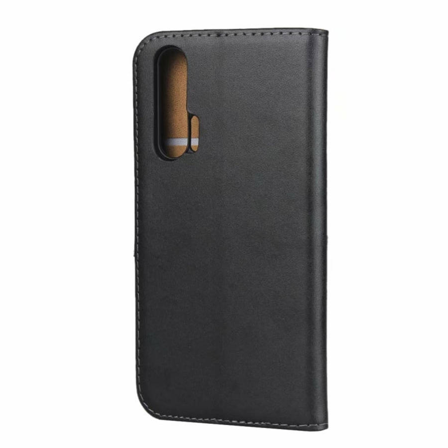 Leather Horizontal Flip Holster for Huawei Honor 20 Pro with Magnetic Clasp and Bracket and Card ...