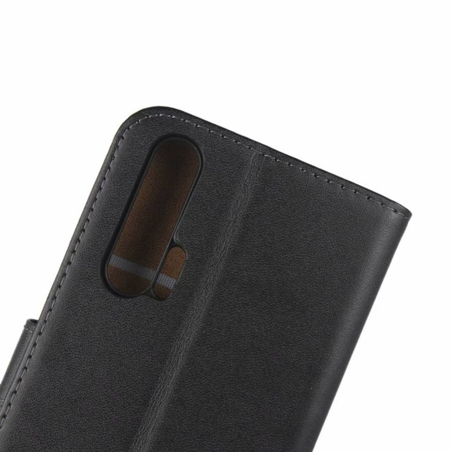 Leather Horizontal Flip Holster for Huawei Honor 20 Pro with Magnetic Clasp and Bracket and Card ...