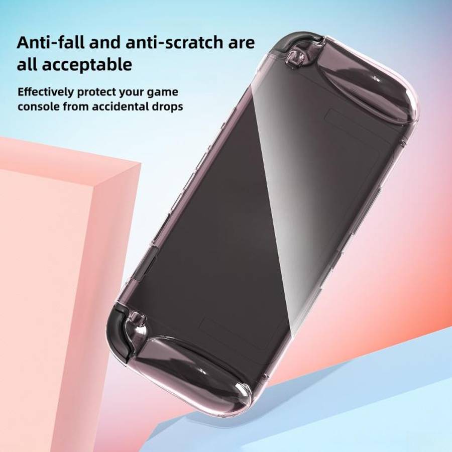 For Nintendo Switch 2 Game Consoles Transparent TPU Protective Case(Translucent Pink)