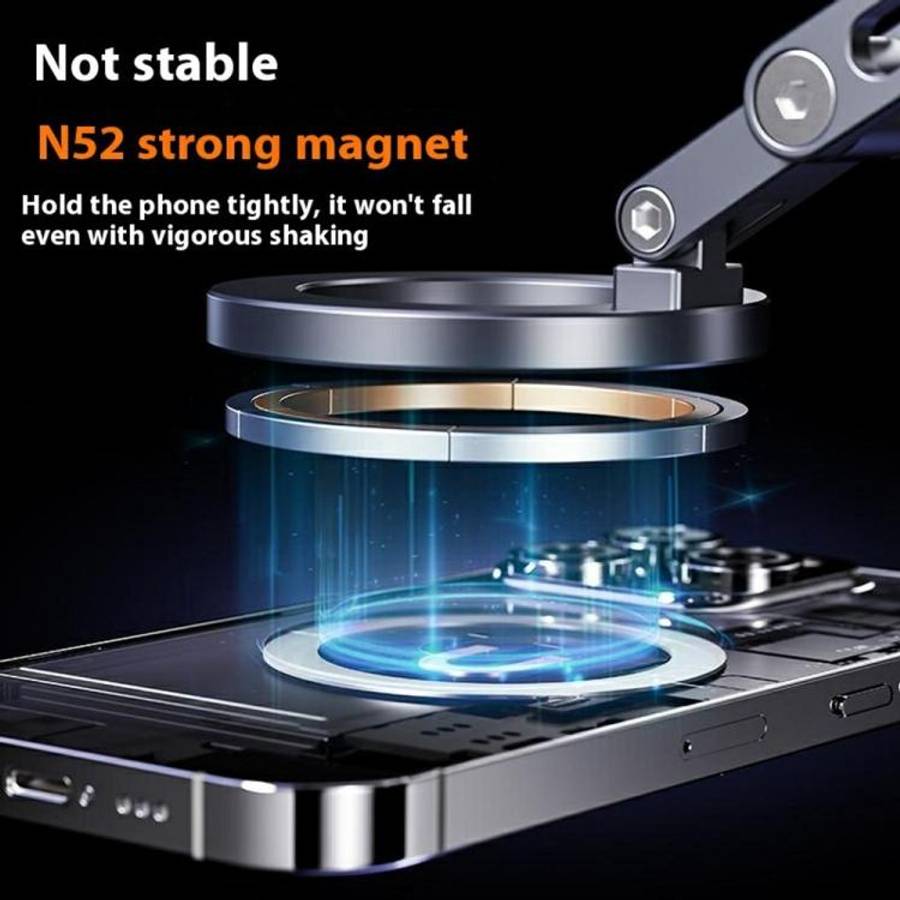 X53 Vacuum Suction Cup 360 Rotation Foldable Cellphone Bracket Magnetic Car Dashboard Phone Holder