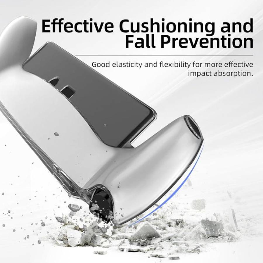 For Sony PS5  Streaming Handheld Console Crystal Clear PC Protective Case(Transparent Black)