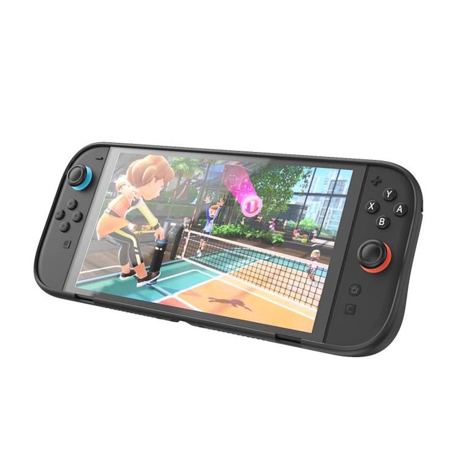 For Nintendo Switch 2 Game Console Anti-slip Integrated TPU Protective Case(Transparent Gray)