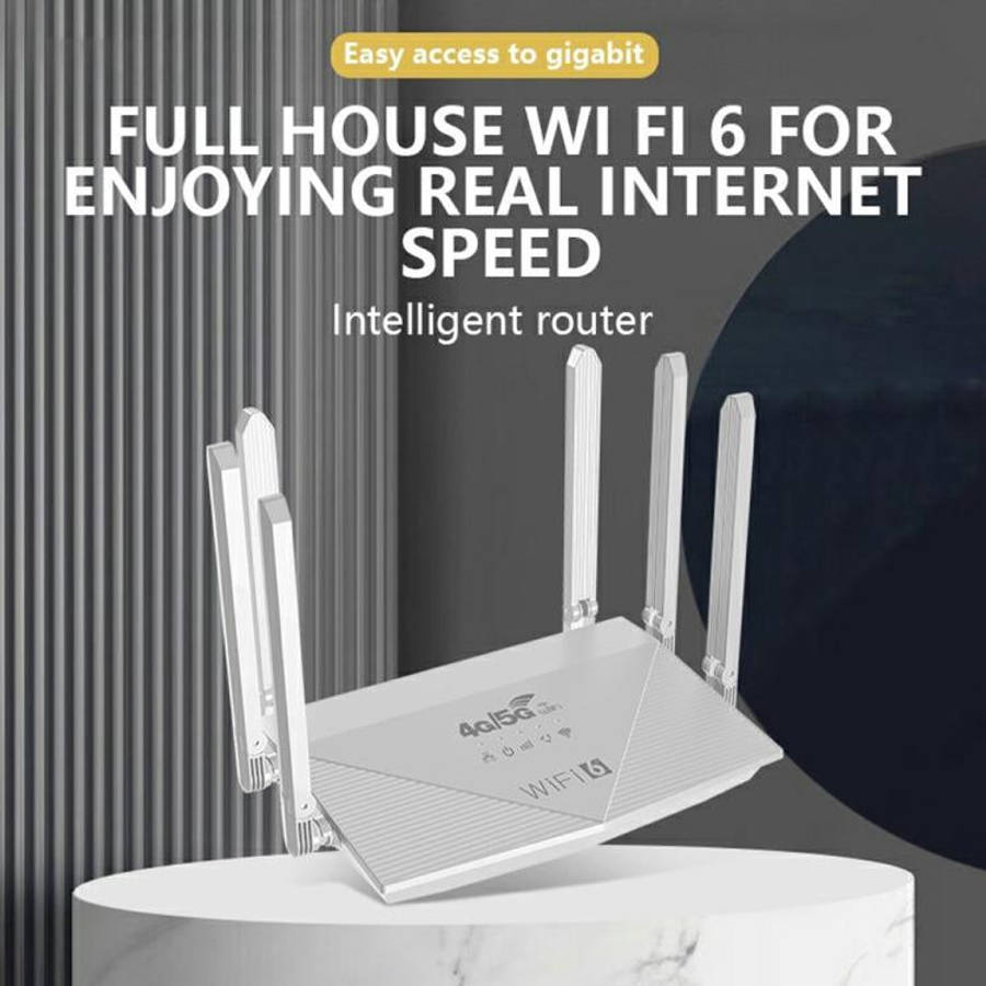 WR900-E Eurasian Version 4G SIM Card 6 Antennas 4 LAN Ports Router LTE WiFi6 Router