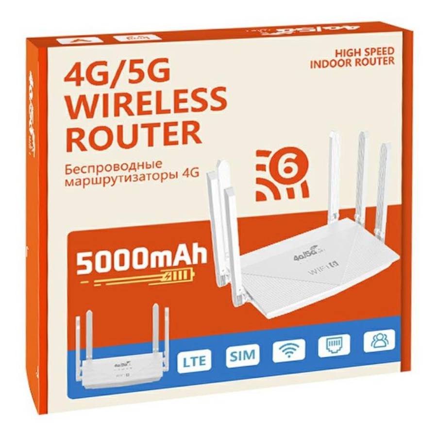 WR900-E Eurasian Version 4G SIM Card 6 Antennas 4 LAN Ports Router LTE WiFi6 Router